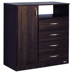 Chifonier Samba 4 Cajones 1 Puerta Tabaco 9218 Platinum