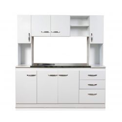 Kit Cocina 1,80 Arco + Mesada 1,20 Ricchezze Blanco