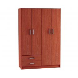 Placard 4 Puertas Family Caoba Muebles Maximo