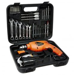 Kit Taladro Black&decker Hd455ka 10mm