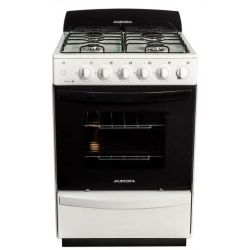 Cocina Aurora Argenta Le.4 Blanca Encendido Electrico Valv. Seg