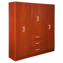 Placard 6 Puertas Family Caoba Muebles Maximo