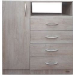 Chifonier Samba 4 Cajones 1 Puerta Savanna 9217 Platinum