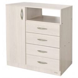 Chifonier Samba 4 Cajones 1puerta Rob-as 9219 Gris Andino Platinum